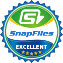 Rated 5 stars at SnapFiles