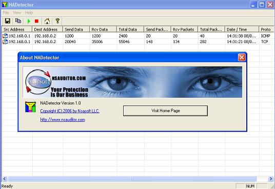 Screenshot of NADetector