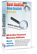 SpotAuditor is All-in-one password recovery program that offers administrators and users a comprehensive solution for recovering passwords and other critical business information saved in users' computers.