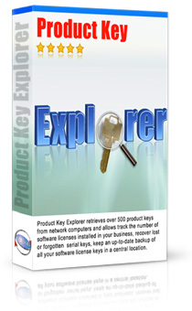 Product Key Explorer récupère la clef de produit pour Windows, MS Office, Adobe et plus de 500 produits de logiciel installés sur votre PC ou PC connecté au réseau.