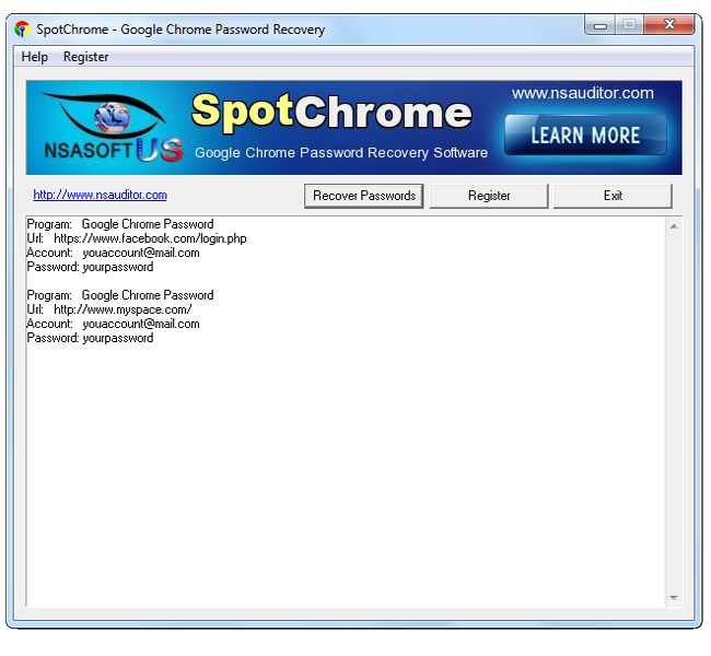 Google Chrome Password Recovery Software