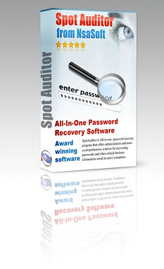 Download SpotAuditor - reveals passwords saved in Internet Explorer, recovers ICQ, Far ftp, Dial up, Outlook and MSN messenger passwords, IE Auto Complete Fields