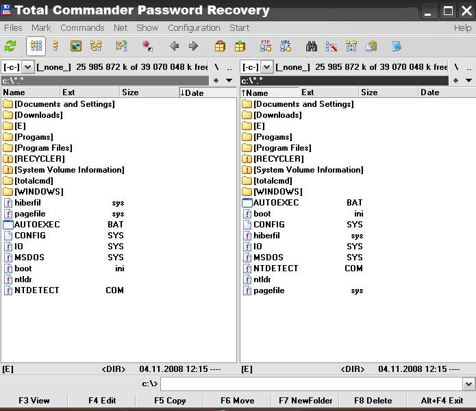 Total Commander Password Recovery