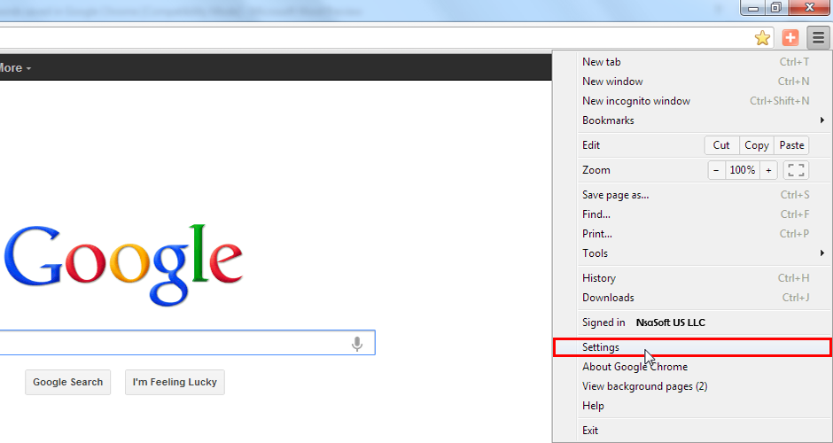 Google Chrome Settings