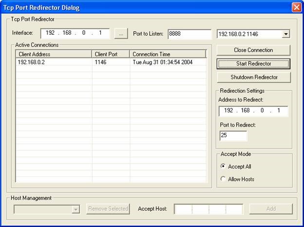 TCP Port Redirector