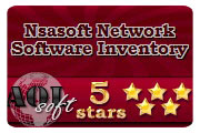 Nsasoft Network Software Inventory Award from Aol-Soft