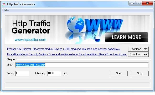 HTTP traffic generator